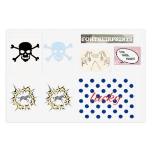 "COWBOYS SECRETS" sticker sheet
