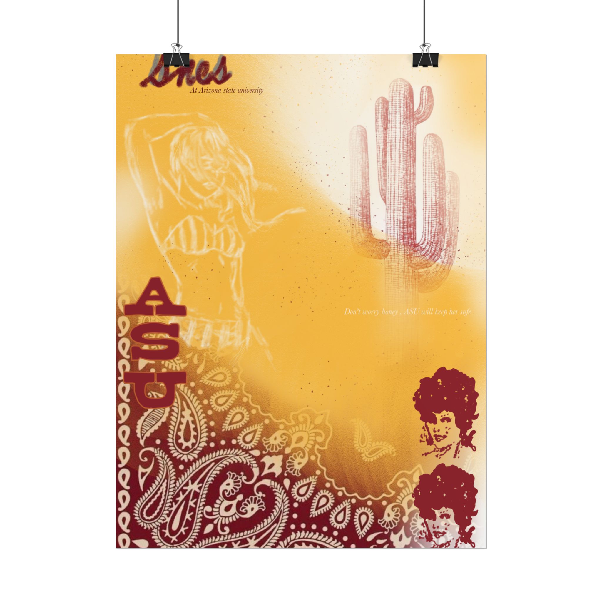 "ASU" rolled poster - Image 4