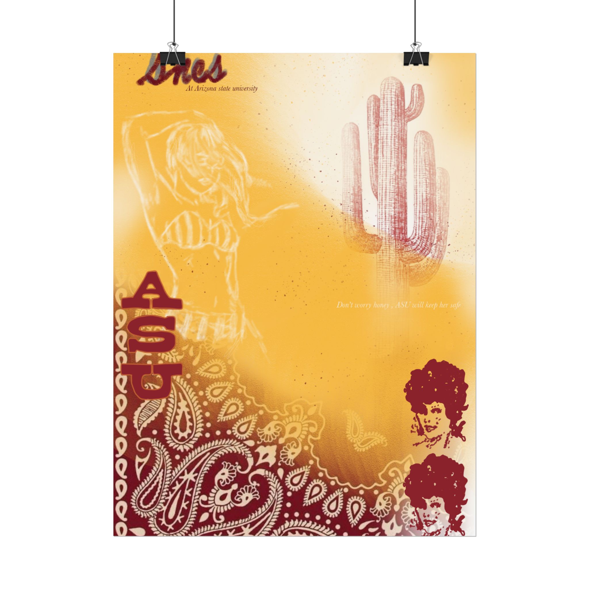 "ASU" rolled poster - Image 2