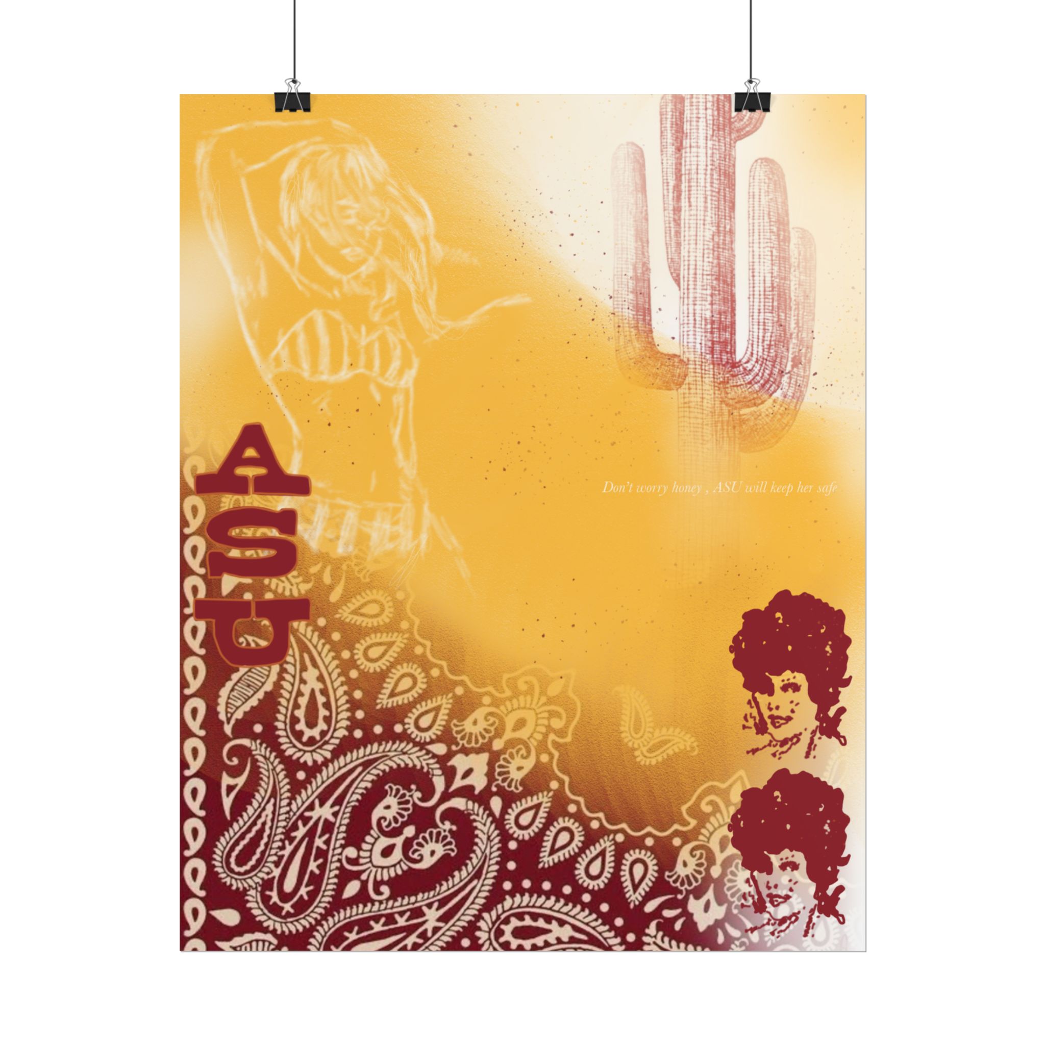"ASU" rolled poster - Image 6