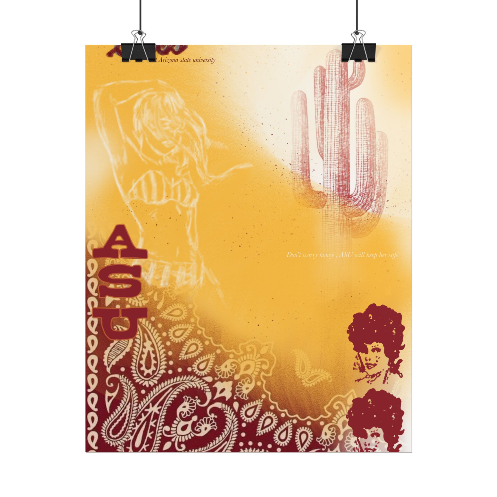 "ASU" rolled poster - Image 3
