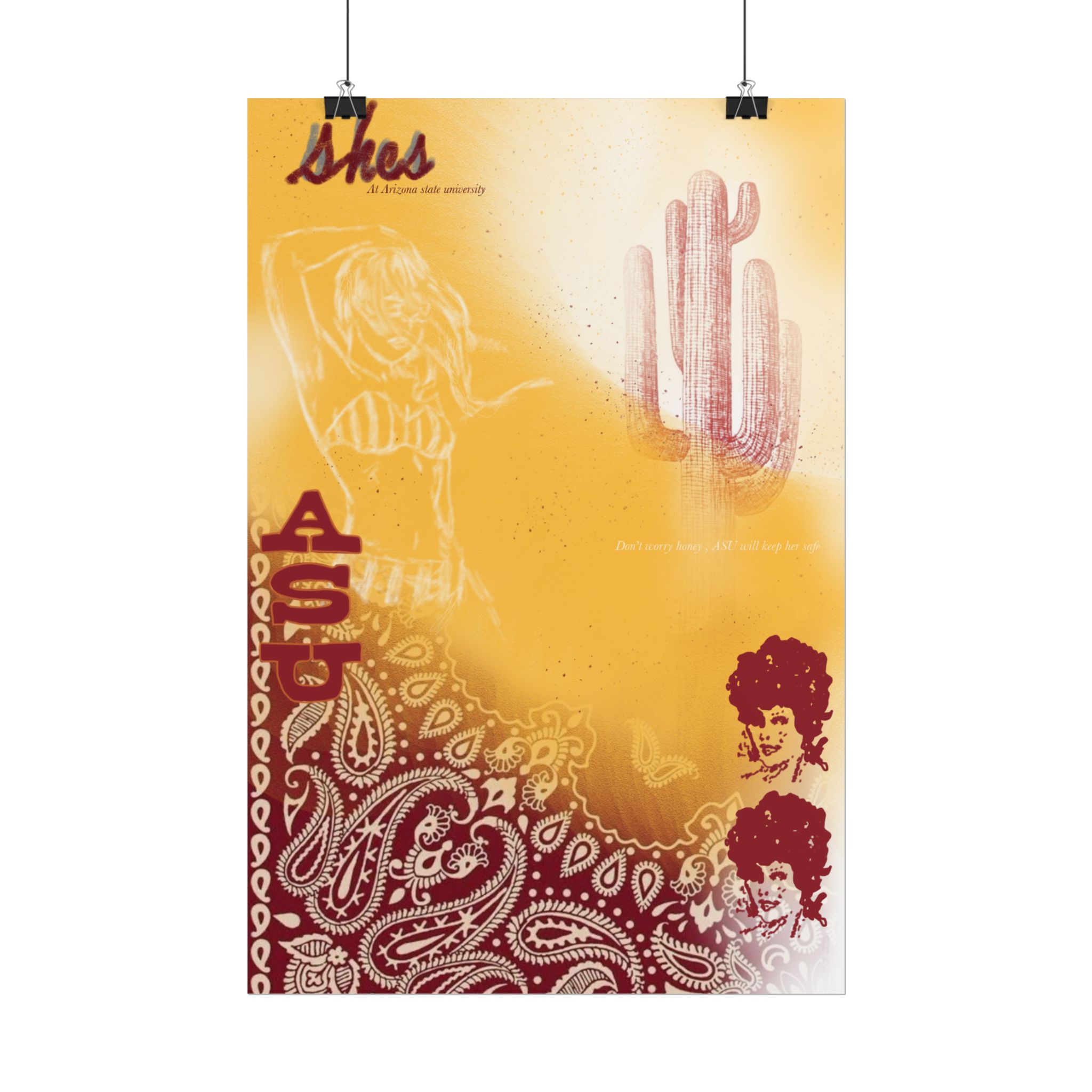 "ASU" rolled poster - Image 5